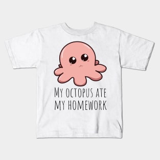 Hate homework Kids T-Shirt